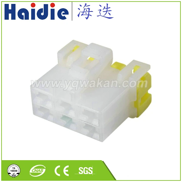 Free shipping 5sets 6pin plastic housing plug female electrical wiring cable connector  7123-6060  6101-5061