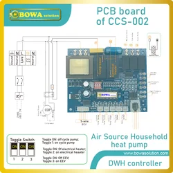 Set completo di controller di intelligenza artificiale per scaldabagno domestico (DHW) con pompa di calore ad aria, incluso cavo sener