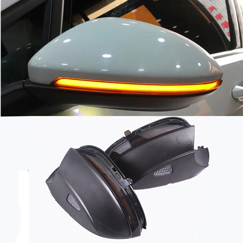 

Blink Rear Side Mirror LED Water Flowing Rearview Mirror Turn Signal light For VW Passat B7 CC Jetta MK6 Beetle Scirocco 2PCS