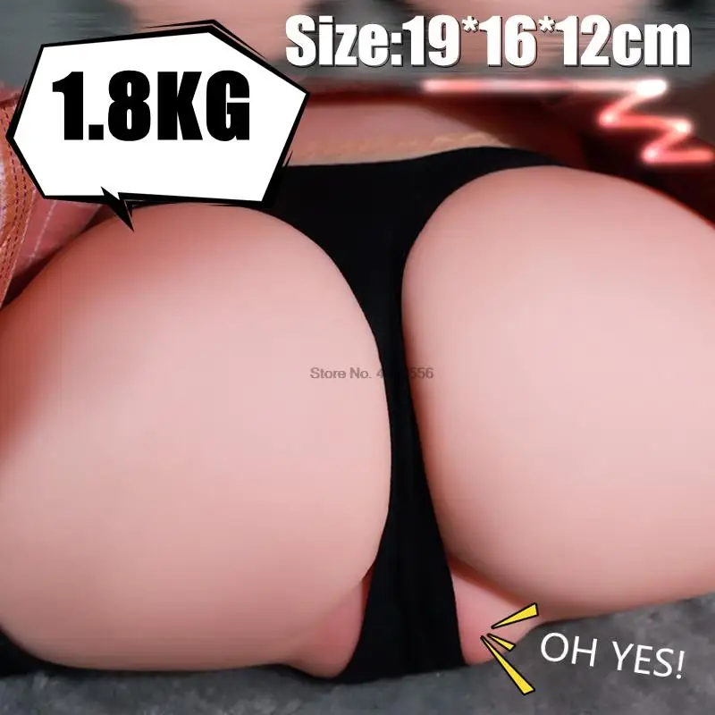 Male Masturbator 1.8KG Sex Toys Sexy pussy doll big Silicone half sex doll for men rubber vagin anul masturbate realistic ass