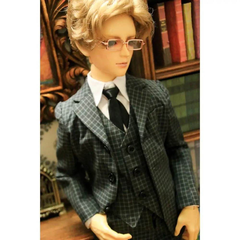 

[wamami] 511# Grey Suit Coat Uniform For 1/4 MSD 1/3 DZ SD AOD Male Dolls Dollfie Outfits