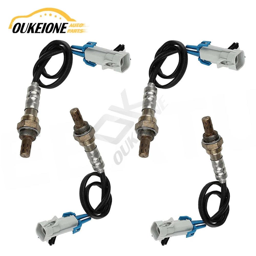 

4pcs O2 Oxygen Sensor 4 Wires Lambda Upstream Downstream for 03 04 05 Cadillac Escalade Chevrolet Avalanche GMC Sierra 5.3L