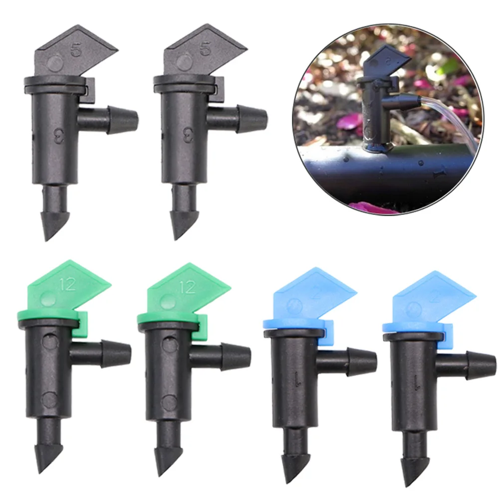 

4L/8L/16L/H Garden Irrigation Sprinkler Flag Shape Dripper 4mm Hose Connection Nozzles Plant Potted Watering Dripper Reusable