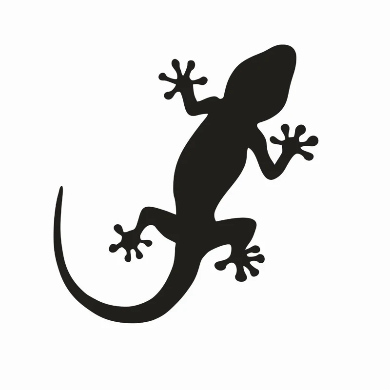 Gecko Lizard Reptile Animal Vinyl Die Cut Car Decal Sticker Window Bumper laptop decal Wall Decor - 3 Sizes & 20 Colours Availab