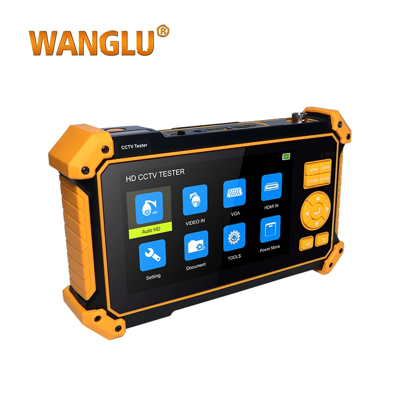 WANGLU Tester monitor-8MP CVI TVI AHD Analog  4 IN 1 VGA & 4K HD input HD Coaxial CCTV Tester