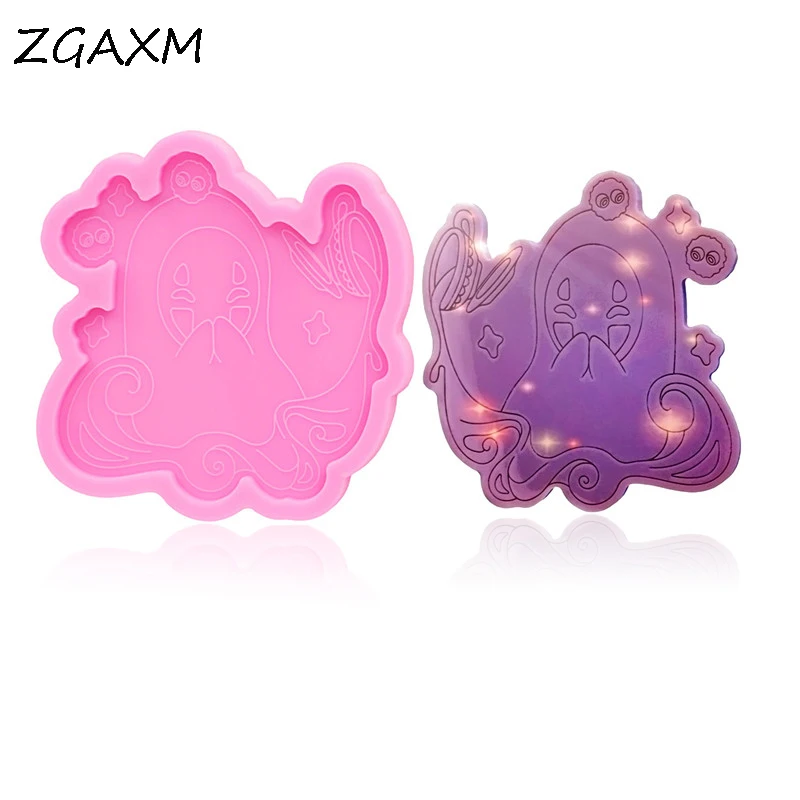 

LM 768 No face Keychain polymer Clay epoxy and Pendant Mold Shiny christmas adorable kawaii creatures Silicone mold