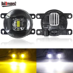 2 X LED Fog Light 30W 8000LM Car Front Bumper Fog Lamp For Ford Focus Fiesta Fusion C-Max Transit Ranger Edge Tourneo EcoSport