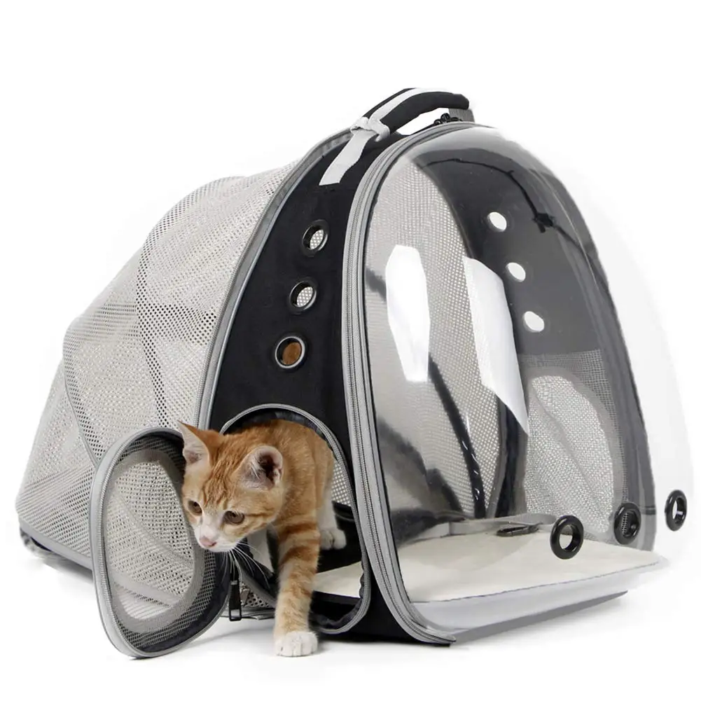 Cat Bag Expandable Cat Carrier Backpack Portable Pet Puppy Traveling Outdoor Backpack Transporter Conveyor Cats Bag Pet Supplie