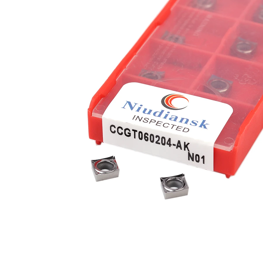 CCGT060202-AK inserti in metallo duro N01 CCGT060204-AK utensili per tornitura interna N01 CCGT060208-AK utensili per tornio CNC N01 alluminio e rame