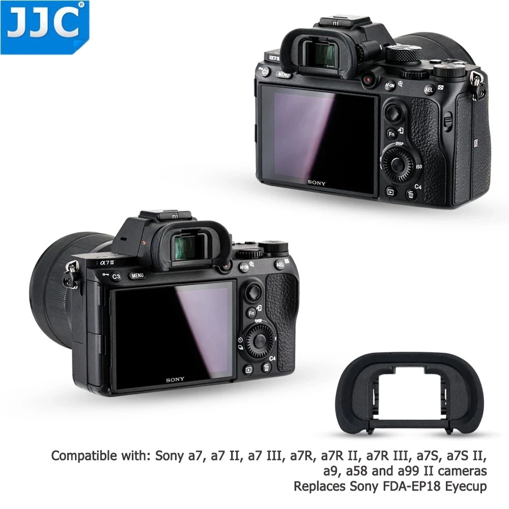FDA-EP18 Camera Eyepiece Soft Viewfinder Protector Eyecup for Sony a7 II a7 III a7R a7R II a7R III a7S a7R IV a9 II Alpha 7R Ⅳ