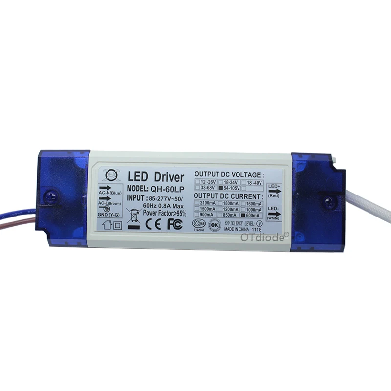 Imagem -06 - Driver de Led Externo de Corrente Constante Transformador de Iluminação de Isolamento 1w 3w 5w 10w 20w 36w 50w 300ma 450ma 600ma 900ma 1500ma