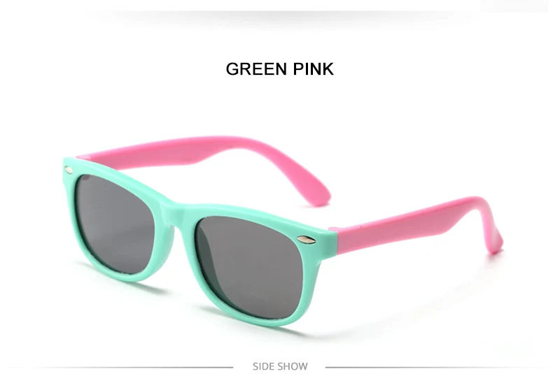 Fashoin Kinder Polarisierte Sonnenbrille Jungen Mädchen Vintage Silikon Kinder Sonnenbrille Stilvolle Safty TR90 Brillen Baby UV400 – Detail 14