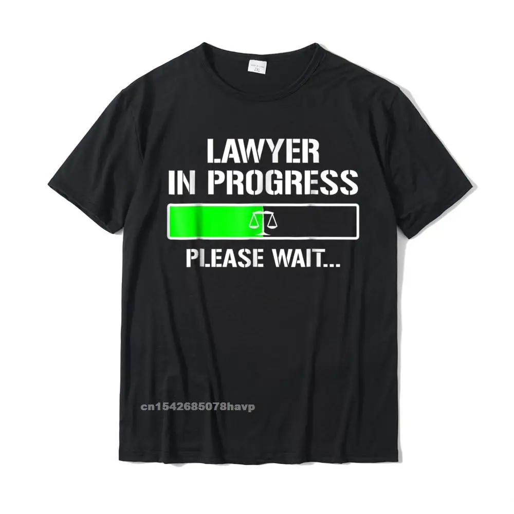 Lawyer In Progress T-Shirt Funny Law School Student Tee Gift Brand Men Tshirts Custom Tops & Tees Cotton Classic