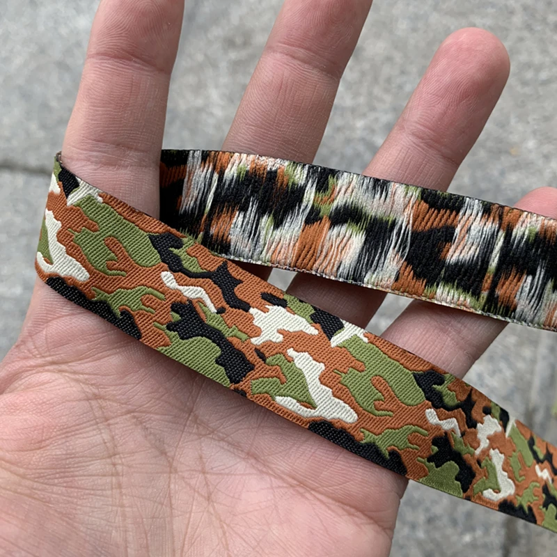 10YARD 7/8 Inch 22MM Camouflage And Little Brown Ducks Cartoon Ribbon