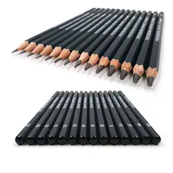 5Pcs/Set Pencils Pen HB 2H 4H 6H 1B 12B10B 8B 7B 6B 5B 4B 3B 2B Drawing sketch pencil School Office art practice test pencil