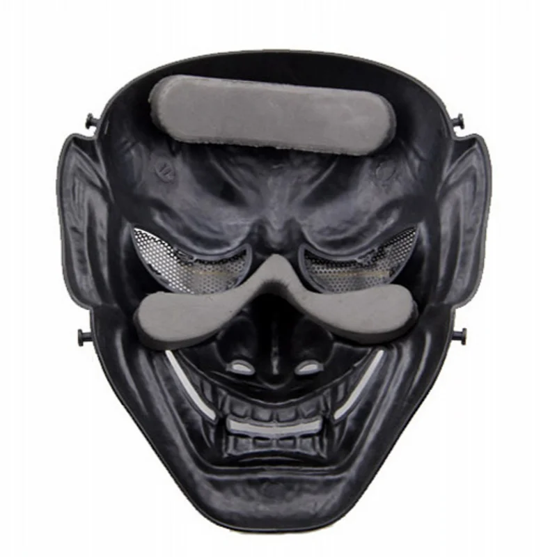 DC11 Japanese Ghost King Samurai Skull  Airsoft Paintball Tactical Protective Full Face Mask Wargame Halloween Party