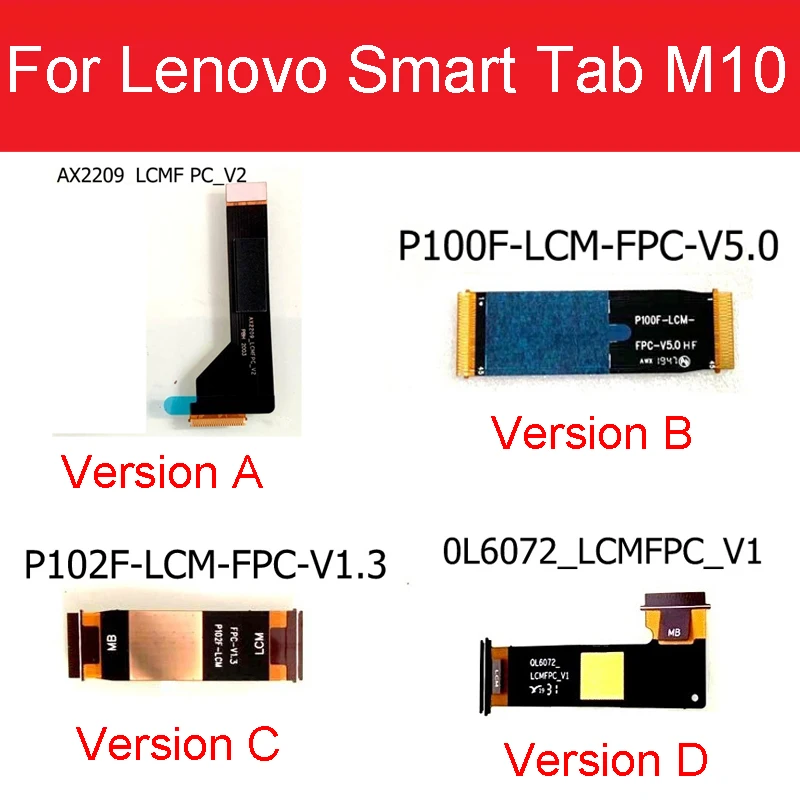 MainBoard Motherboard LCD Flex Cable For Lenovo Smart Tab M10 FHD Plus LTE/Wifi TB-X606X TB-X606F M10 LTE/WIFI TB-X605F TB-X605L