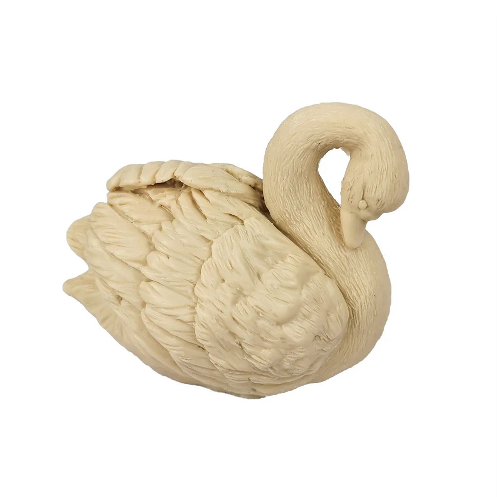 Swan Forms for Molds, 3D Animal Soap Goose Candle Mold, Silicone Aroma Gypsum Plaster Mould, DIY Handmade Crafts Tool