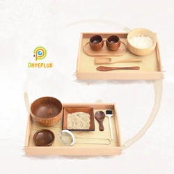 Montessori Practical Life Materials Fine Motor Activities Transfer/ Sieve Game for Children Preliminary Exercise Early Education