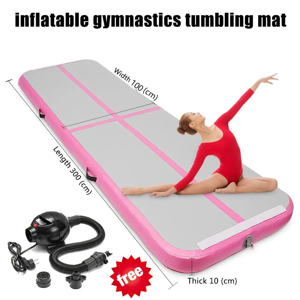 5M 6M 7M Length Airtrack Gymnastics Mats Inflatable Yoga Mat Training Gymnastics Air Track Fitness wrestling Inflatable Floor