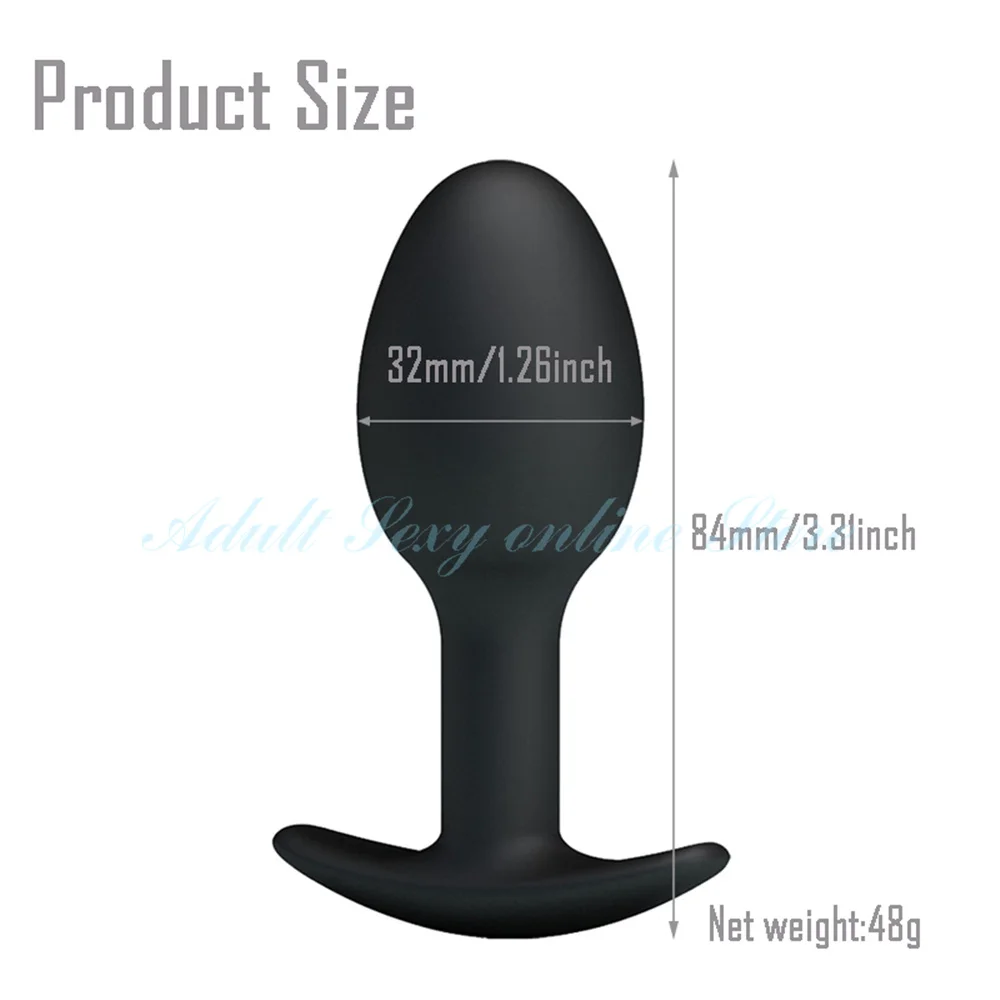 Black Silicone Anal Beads Metal Ball Inside Muscles Trainer Anus Dildos Masturbator Sex Toys Butt Plug Sex Products for Couples