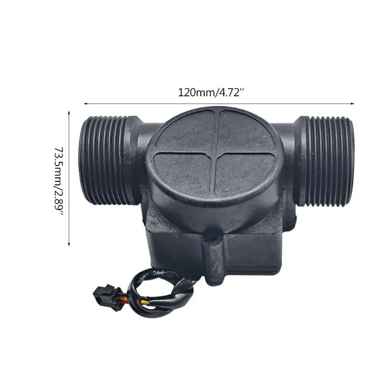 Portable 32mm Flowmeter Counter DN32 1-120L/min Prevent Water Ingress Water Flow Sensor for Chemical Industry Irrigation