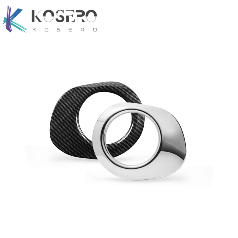 1 زوج الجبهة مصبغة الجبهة الضباب مصباح غطاء الزخرفية لمرسيدس سمارت فورتو 453 ، أجزاء السيارة الخارجية تجديد الملحقات