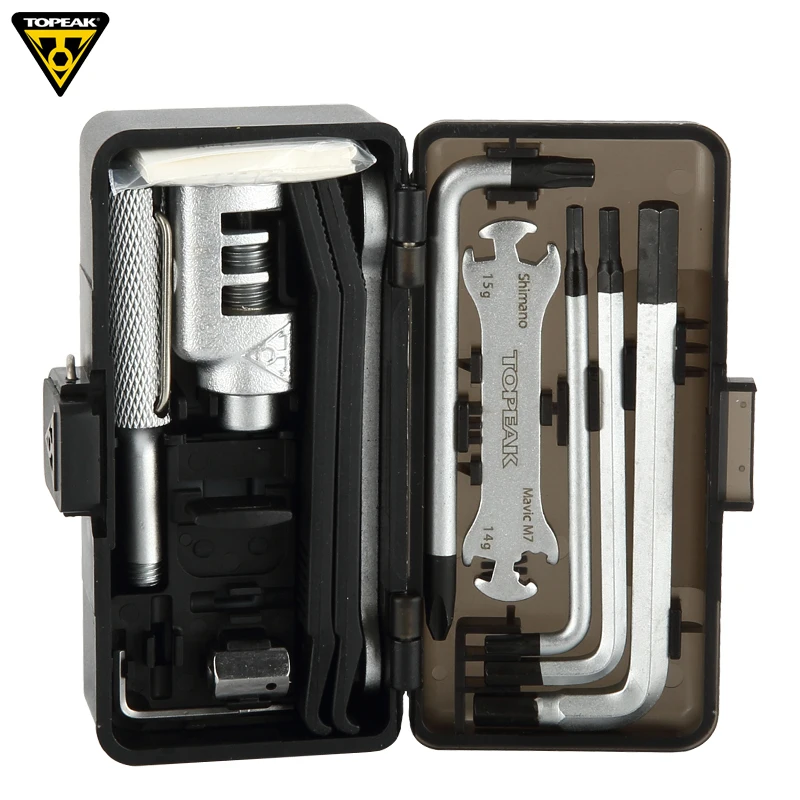 Topeak TT2543 SURVIVAL GEAR BOX Bicycle Multi Repairing Tool Set Cycling Portable Tool Road Bike Wrench Kits Bicicleta MTB Tools