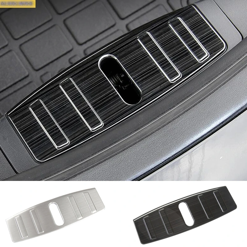 

for Tesla model 3 2018 2019 2020 2021 Stainless Steel head storage lock protection plate modification car accessories decoration