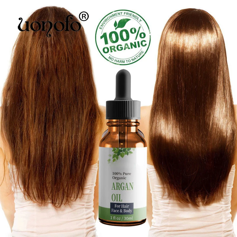 UONOFO 100% Natural Organic Morocco Argan Oil Hair Care Scalp Essential Oil For Repairing Dry Damage Hair Repair Hair Care