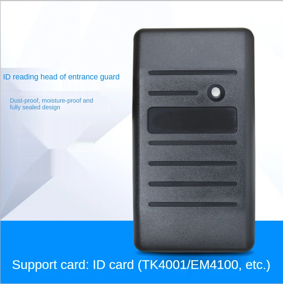 Outdoor Proximity RFID 125khz Card Reader WG26 Access Control RFID Reader RF EM Door lock Access Card Reader