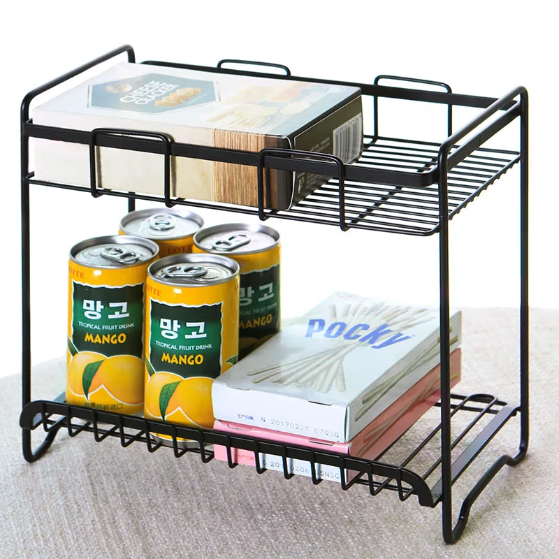 

Metal Kitchen Shelves Storage Layers Racks Holders Drainer Table Board Organization Shelf Home Bathroom Accessories Supplies