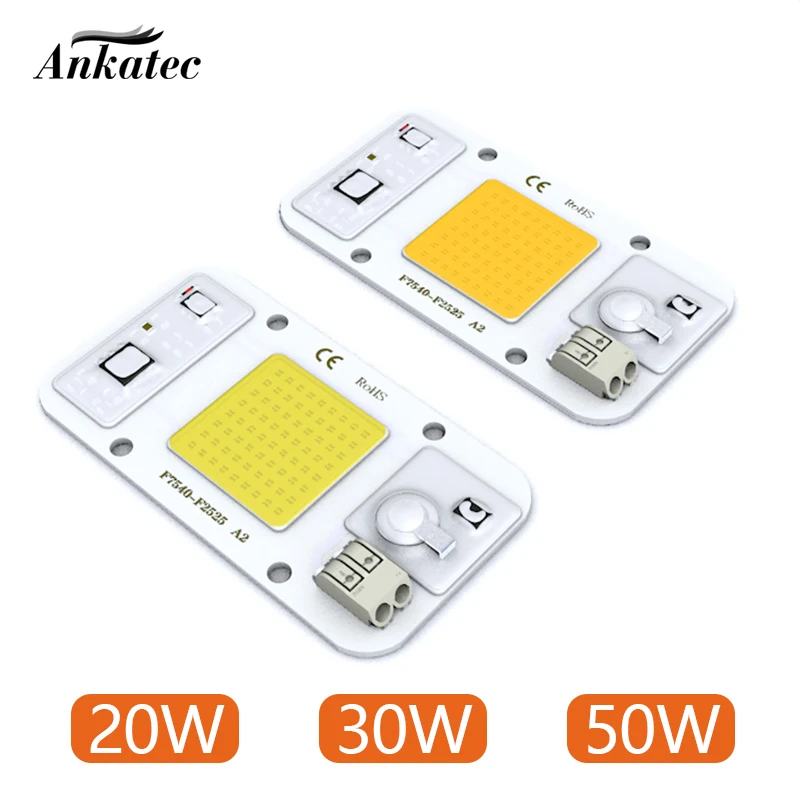 AC110V 220V No welding LED COB CHIP 20W 30W 50W cold white warm white light emitting diode LED matrix