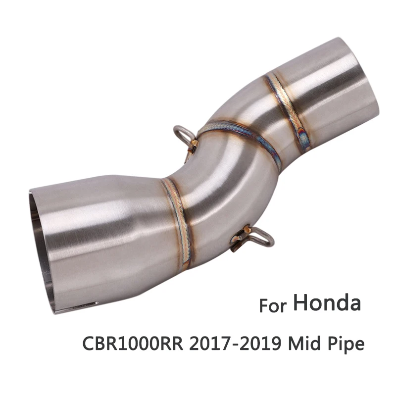 Mid Pipe for Honda CBR1000RR 2017-2019 Motorcycle 51mm/61mm Exhaust Pipe Slip On Original Header Pipe Middle Converter Tips