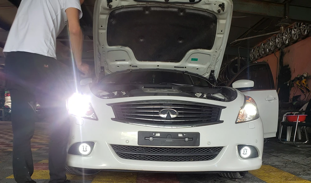 Led Fog Lamp Car Driving Light Angel Eye Aperture DRL PTF 15Wx2 12V for Lexus IS XE30 Is250 Is300h Is350 Is200t 2014 2015 2016 detail image 36