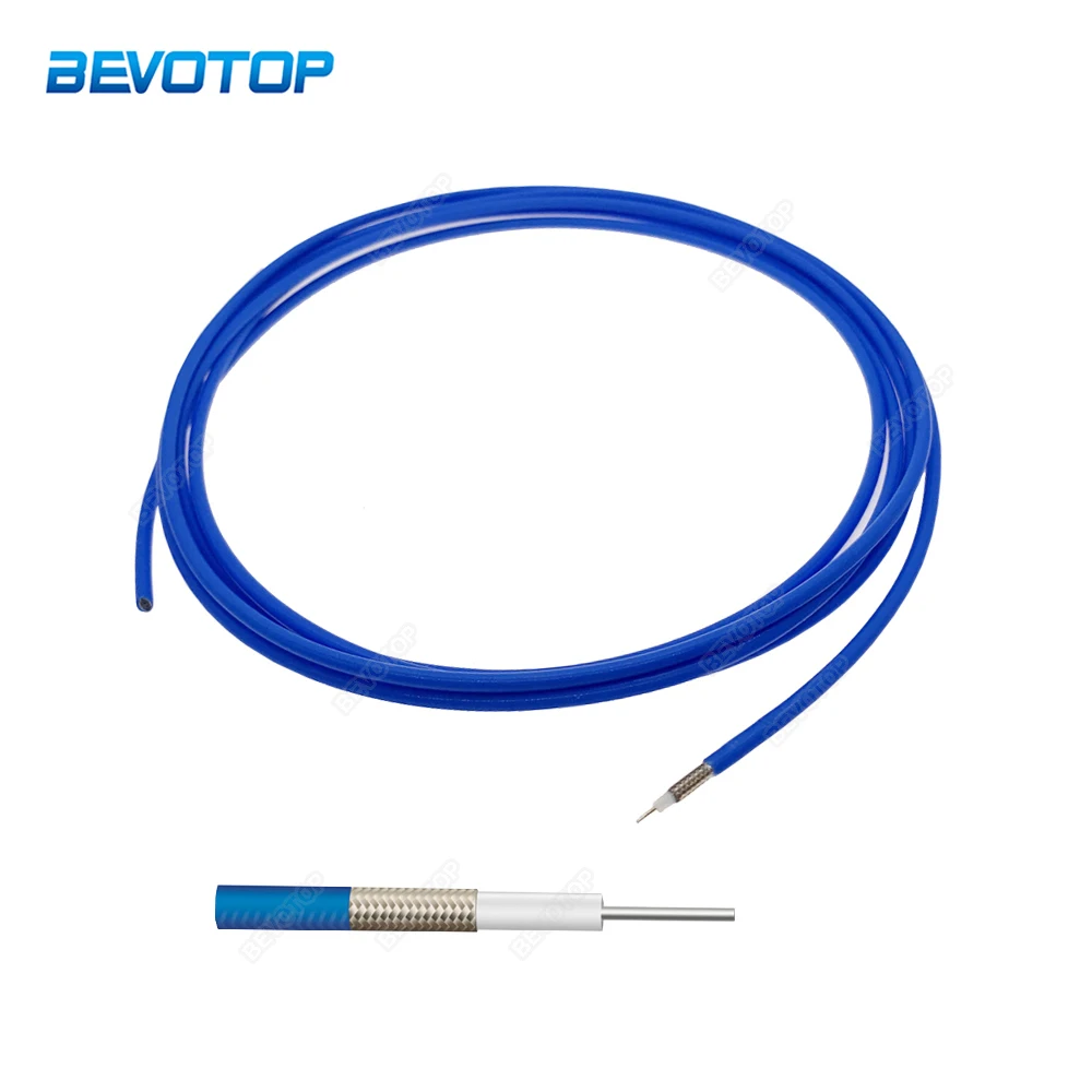 

Blue RG405 Cable 086 Semi-Flexible High Frequency Test Cable 50ohm RG-405 RF Coaxial Cable Pigtail Jumper 50CM-10M