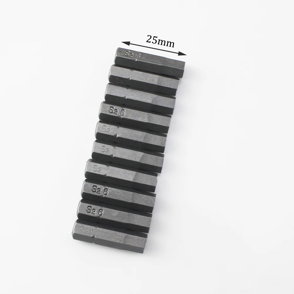 10pcs Hexagon Screwdriver Bit Set 1/4\