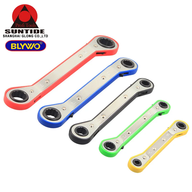 

5 pieces Offset Ratchet Wrench Metric Spanner Tools Ratchet DIY Repair Tool Set