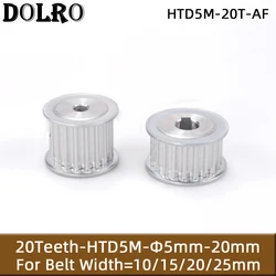 HTD 5M 20T Timing Pulley 20Teeth 5M-20T 16mm/21mm Width Toothed Belt Pulley 5/6/8/10/12/14/15mm Bore Gear Pulley for CNC Machine