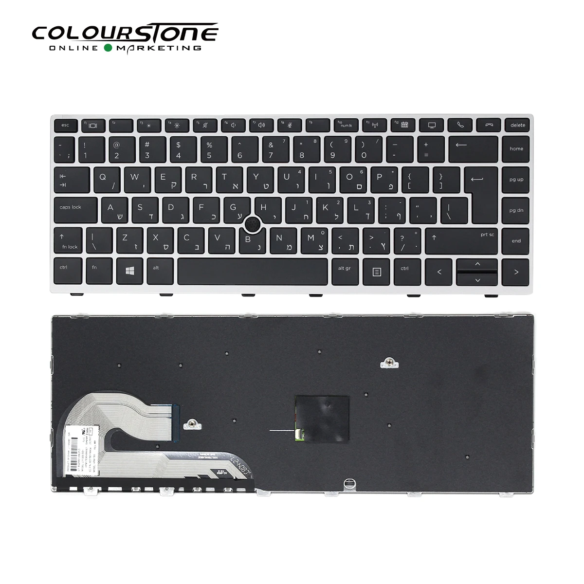 NEW HB Laptop Keyboard For HP EliteBook 840 G5 846 G5 745 G5 L14378-001 L11307-001 Hebrew Notebook Keyboard With Mouse Point