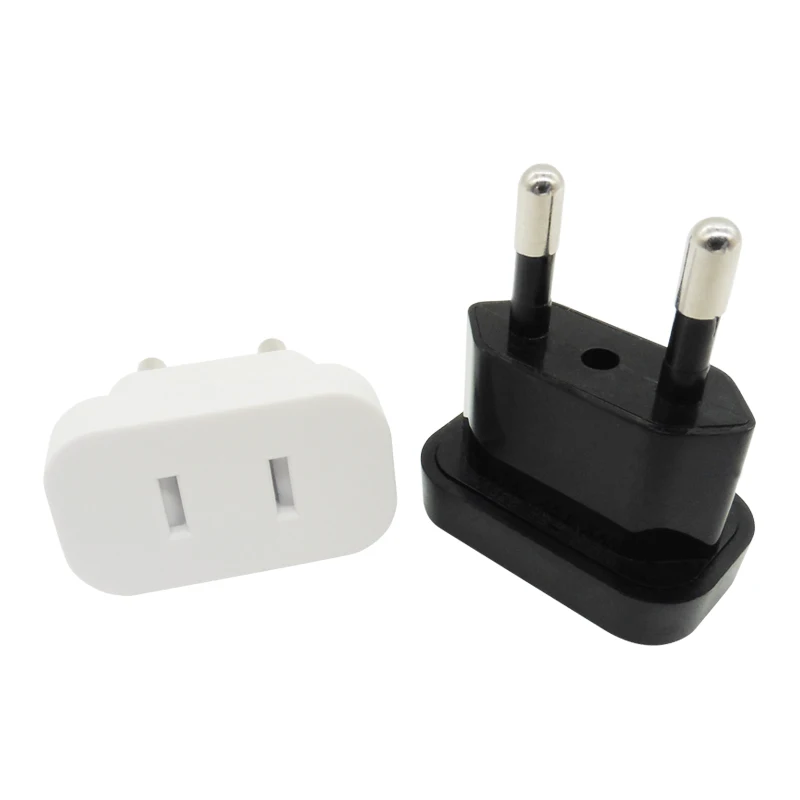 4.0/4.8mm Pin EU to US Plug Adapter China Socket To Euro Europe Plug Converter Travel Euro Europe AC Power Adapter