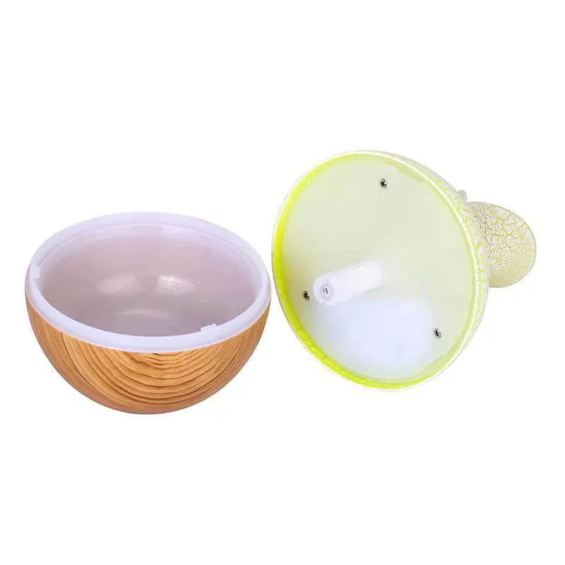 Pelembap Udara Pembersih Udara Penyebar Aroma Minyak Pelembap Udara Lampu Listrik Retak Kayu Pembuat Kabut Aromaterapi Ultrasonik untuk Rumah