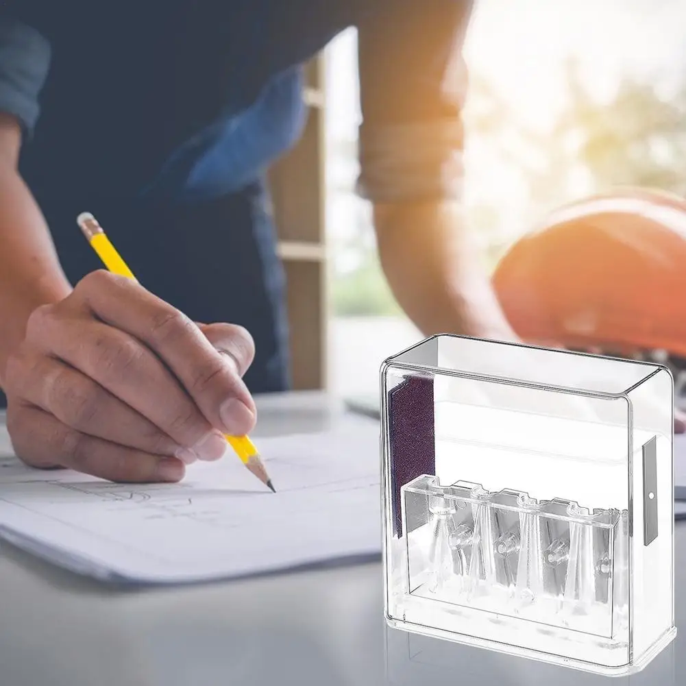 Multifunctional 4 Holes Charcoal Pencil Sharpener Long Core Lead Drawing Art Manual Sketching Drawing Supplies