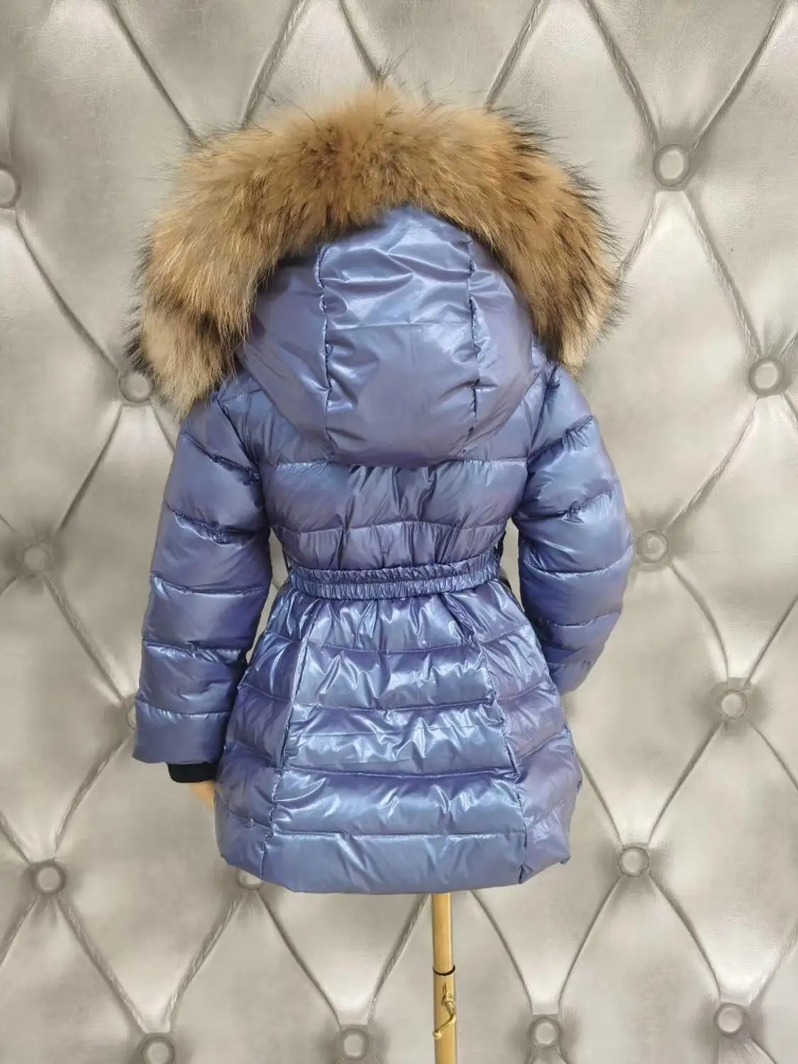 Real Fur Hood snow 2021 winter down jacket children\'s overcoat girl down jackets child long thick outerwear duck down jackets