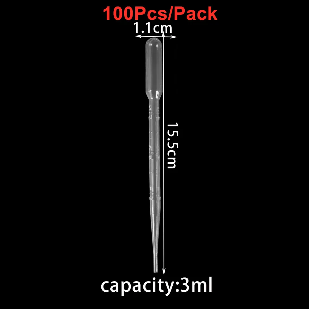 0,2/0,5/1/2/3ML Einweg Kunststoff Squeeze Transfer Pipetten Dropper Für DIY Silikon Epoxidharz formen Schmuck Machen