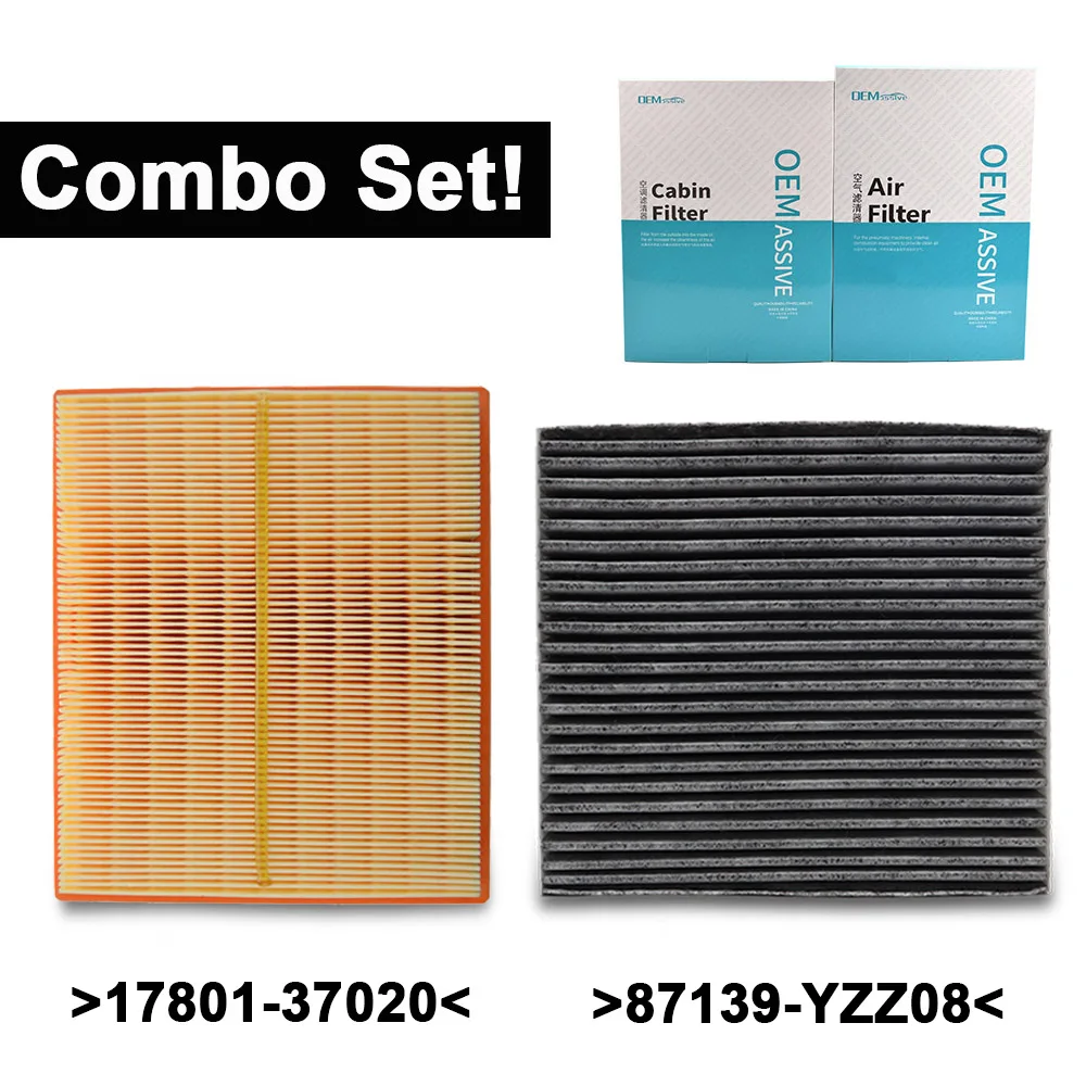 Engine Cabin Pollen Air Filter 17801-37020 87139-YZZ08 For Toyota Prius V Lexus CT200H NX300H 1.8L 2010 2011 2012 2013 2014 2015