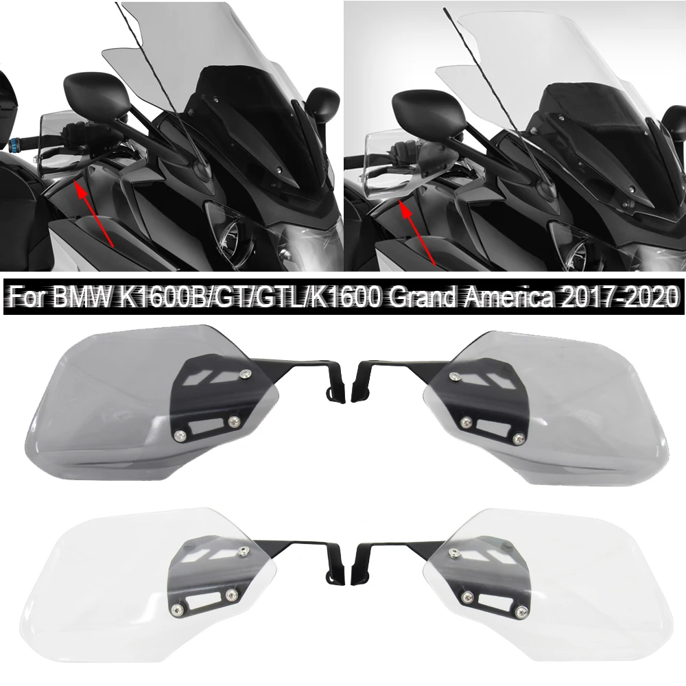 New Motorcycle Handguards For BMW K1600B K1600GT K1600GTL 2017 2018 2019 2020 Handguard Shield Hand Guard Protector Windshield