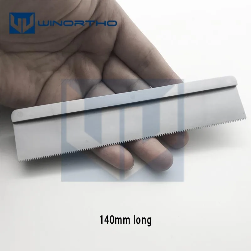 Hard Backed Orthopaedic Saw 0.4mm cut Stainless Steel 140mm long veterinary orthopedic instruments view 2