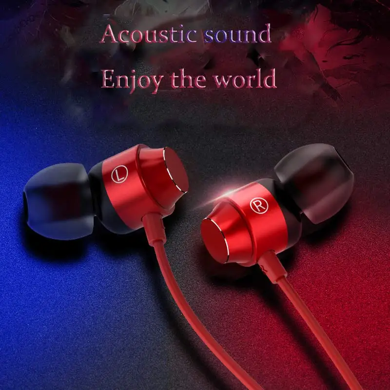 VAORLO Type-C in-Ear Earphone With MicWire-Controlled Headphone Sports Magnetic Earbuds for Xiaomi Mi 9 8 SE 6X Huawei P20 P30