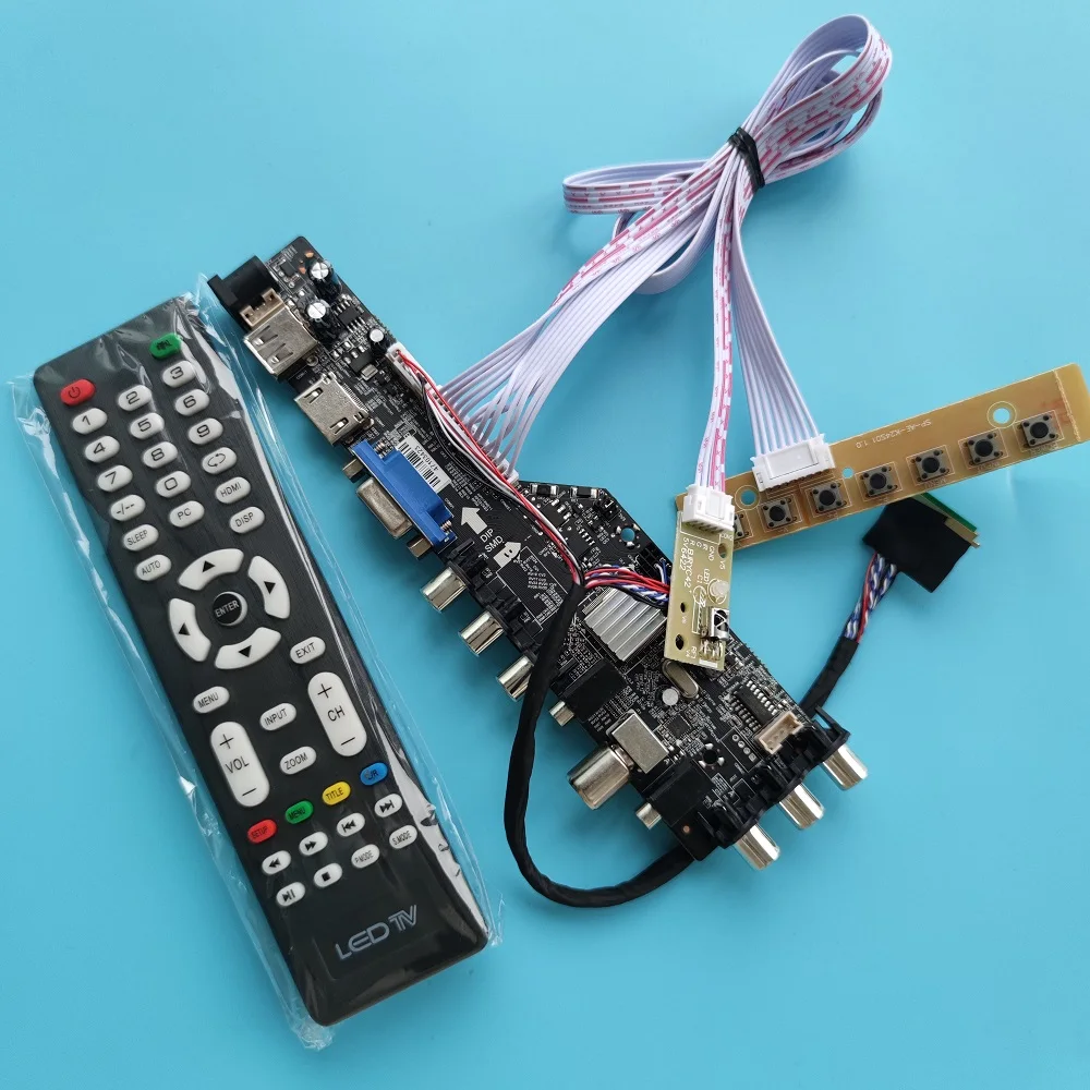 For LTN133AT23-801/001/803/B01/C01/W01/X01 LED USB VGA TV DVB-T DVB-T2 1366X768 HDMI-compatible AV controller board digital